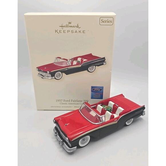 2005 Hallmark Ornament 1957 Ford Fairlane 500 Classic American Car New U12 - Picture 1 of 11